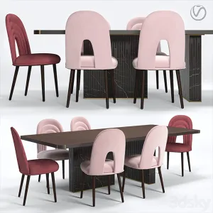 Paolo castelli echo chair nettuno table
