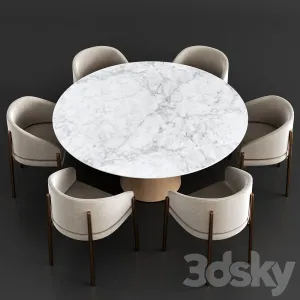 Porro frank armchair materic table