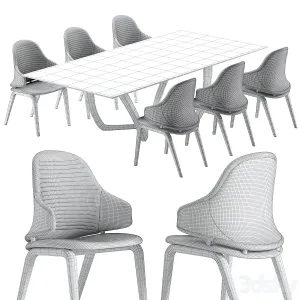 Reflex vela chair segno table