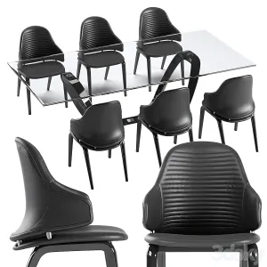 Reflex vela chair segno table