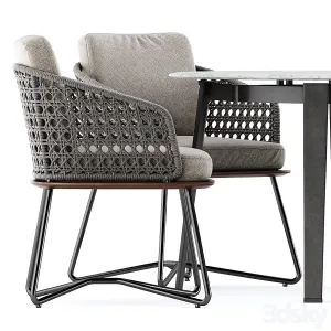 Rivera little armchair by minotti