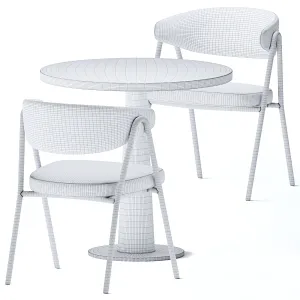 Round table gray by gervasoni