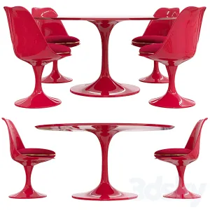 Saarinen tulip table chairs