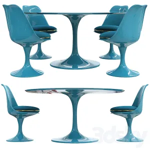 Saarinen tulip table chairs