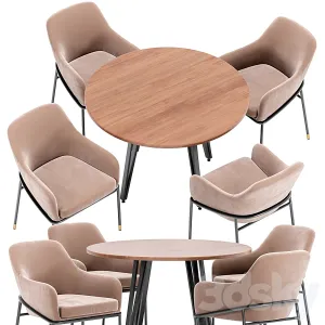 Sandra dining chair raymond table