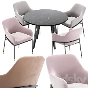 Sandra dining chair raymond table