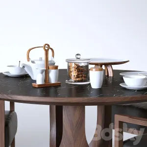 Siam dinning table barchetta with artesano