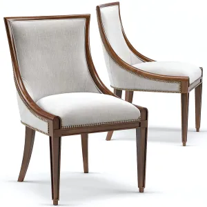 Stockton ivory lacquered dining chair