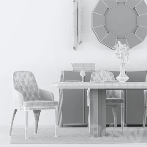 Table chair by luxxu
