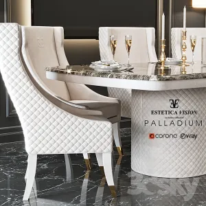 Table chair palladium