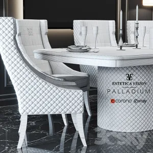 Table chair palladium