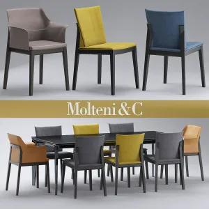 Table chairs molteni chairs breva tivan