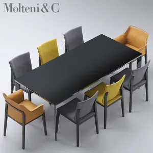Table chairs molteni chairs breva tivan