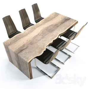 Table of solid wood