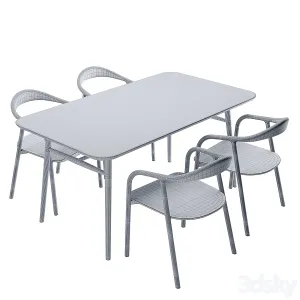 Table typhoon with chairs bio
