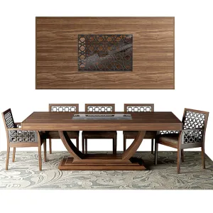 Table with chairs mobi dining rooms morokko