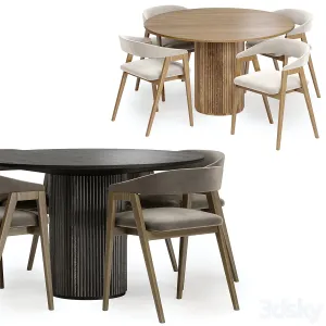Trevor chair with palaise dining table