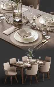 Venjakob alexia chair with dining table et