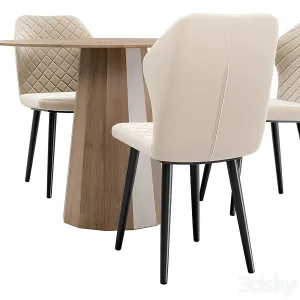 Villa dining chair tarf table