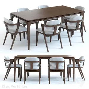 West elm adam court table chairs