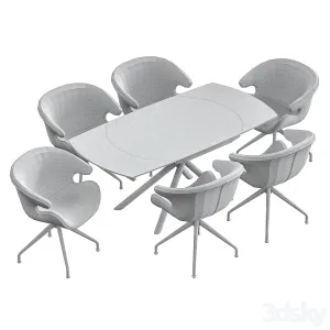 Wing dining chair table mk wd