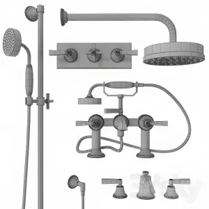 Samuel heath style modern mixer filler shower