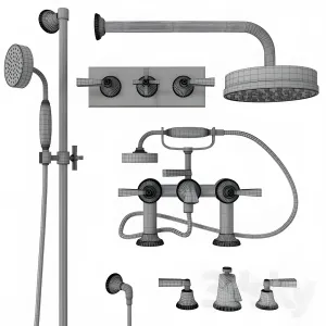 Samuel heath style modern mixer filler shower
