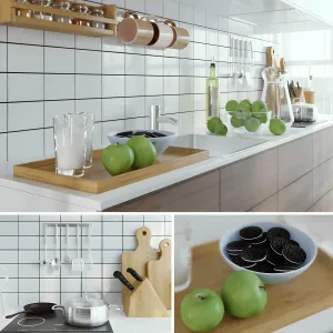 Ikea vokstorp with decor