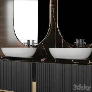 Bathroom furniture set
