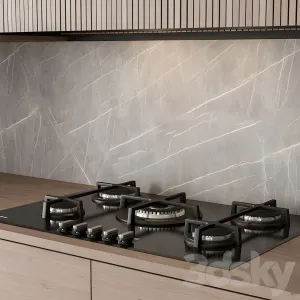Kitchen modern black wood