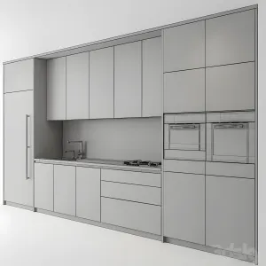 Kitchen modern white wood cabinets