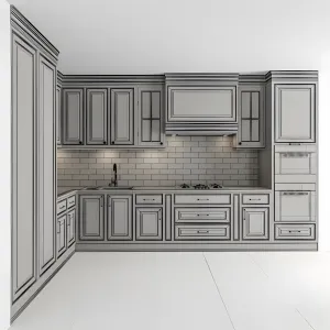 Kitchen neo classic cream