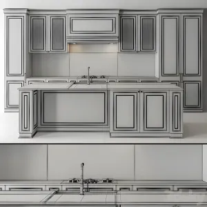 Kitchen neo classic white