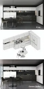 Kitchen poliform my planet handle