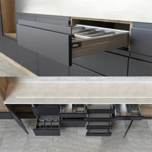 Kitchen units with accessories blum