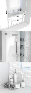Furniture decor in the bathroom