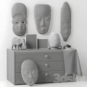 African masks decorative