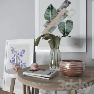 Decor white green