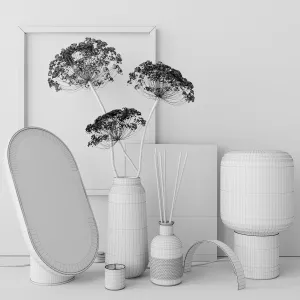 Decor with heracleum