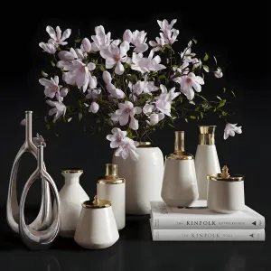 Decoration magnolia vases