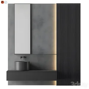 Modern gray bathroom