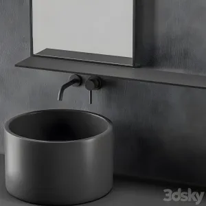 Modern gray bathroom