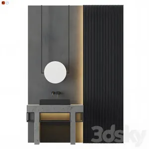Modern gray bathroom 19