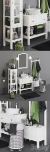 Open hemnes bath set