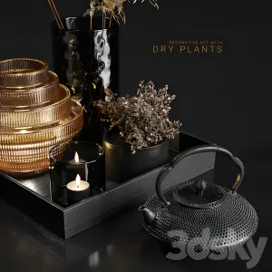 Decorative with dry plants