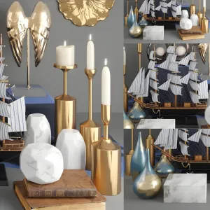 Decorative with gold items