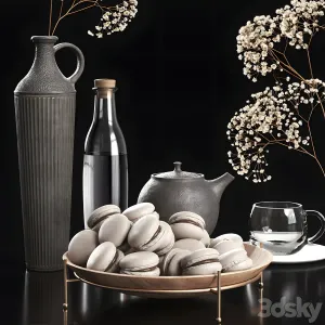 Decorative with gypsophila macaroons