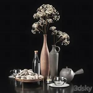 Decorative with gypsophila macaroons