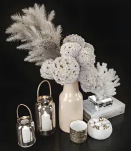 Dry flower coral decoration