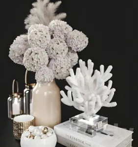 Dry flower coral decoration